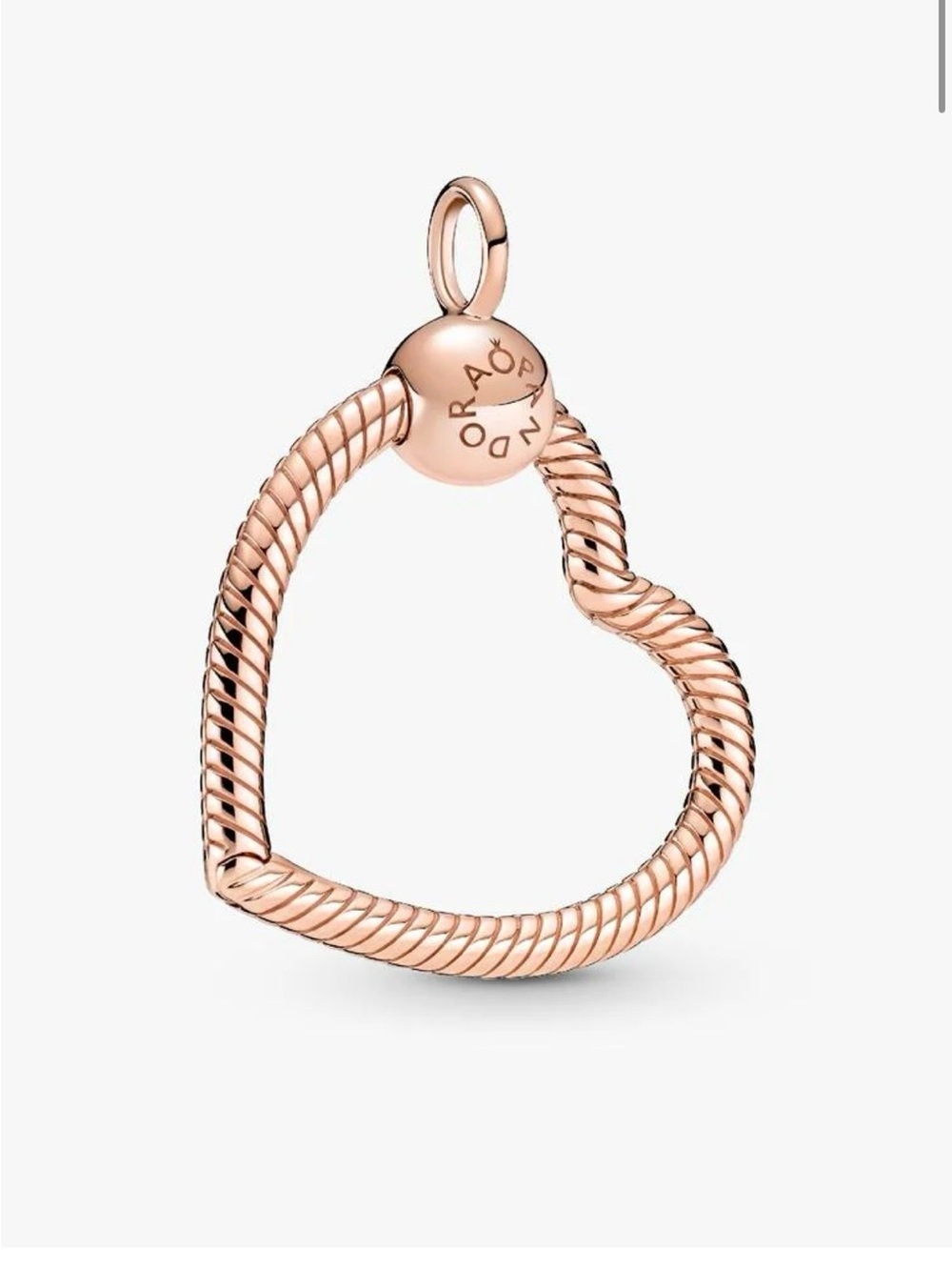 PANDORA Moments Heart Charm Pendant
14k rose gold plating